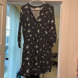 Greyish blue long sleeve dress from Loft